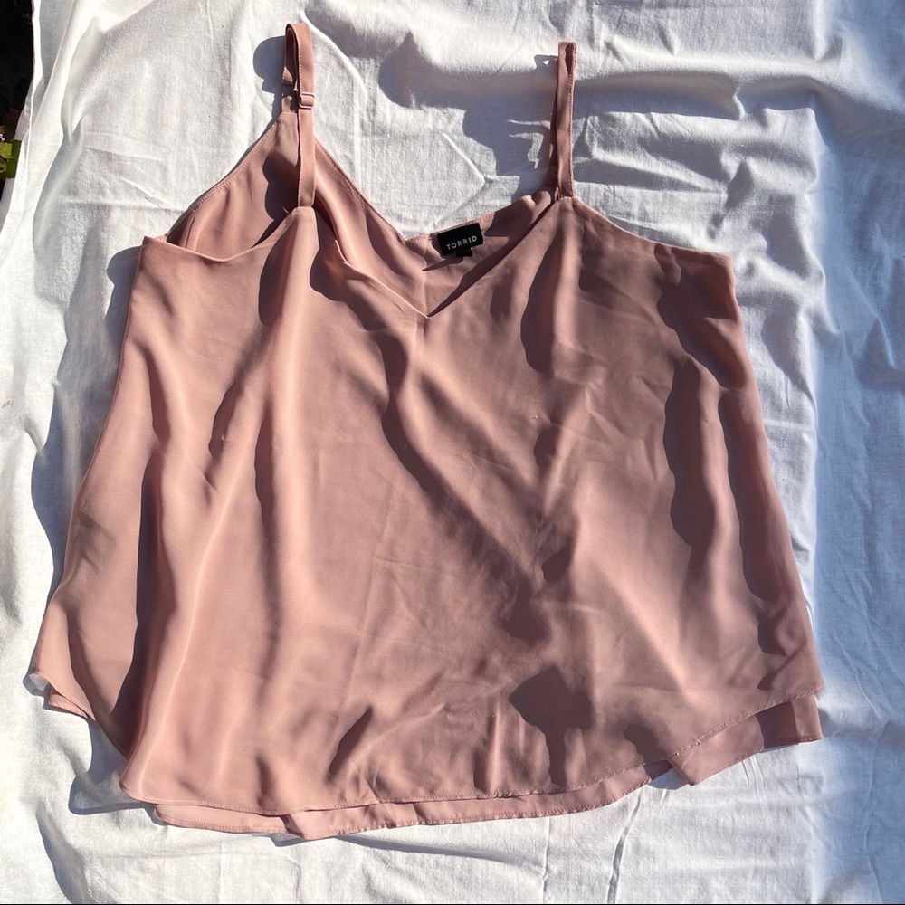 torrid Dusty Rose Spaghetti Strap V-Neck Cami